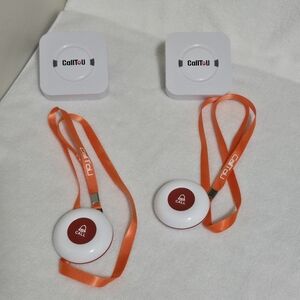 Wireless Call‎ Button System - Orange and White
